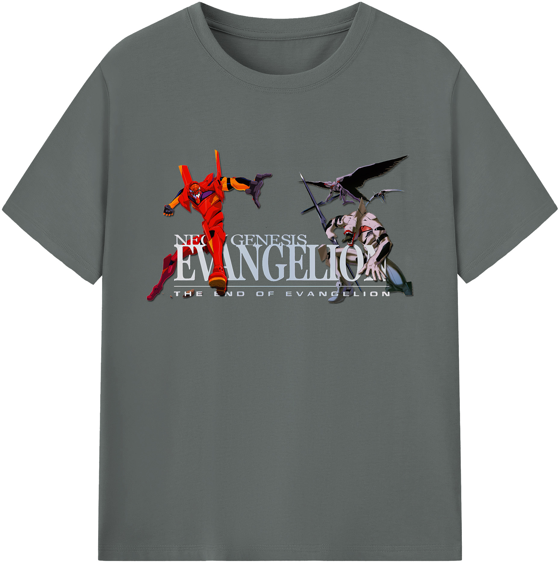 （画像用） EVA 新世紀エヴァンゲリオン 綿100％ メンズ半袖Tシャツ｜肌触りやわらか＆通気性